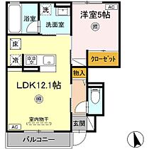 パーシモン駅南 103 ｜ 鳥取県米子市目久美町26-8（賃貸アパート1LDK・1階・42.16㎡） その2