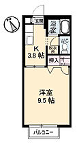 クリスタル 102 ｜ 鳥取県米子市旗ヶ崎7丁目25-24（賃貸アパート1K・1階・28.21㎡） その2