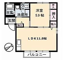 グランディールID棟 110 ｜ 鳥取県米子市旗ヶ崎6丁目4-9（賃貸アパート1LDK・1階・43.42㎡） その2