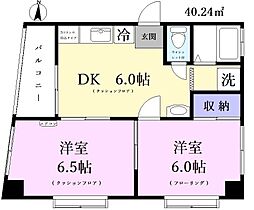 ヴィラサカイ3 2DKの間取図画像