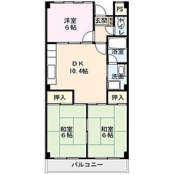 ROK1 3DKの間取図画像