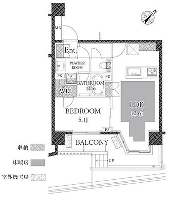 間取り オープンレジデンシア代官山ザ・ハウス 地下1階/-