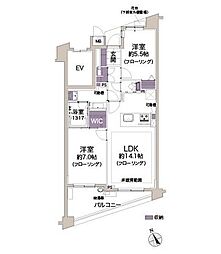 グローリオヒルズ西馬込 2LDKの間取図画像