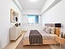 寝室：※家具等はCGによるインテリアイメージです。家具の設置サイズを保証するものではなく、TV配線には配慮しておりません。