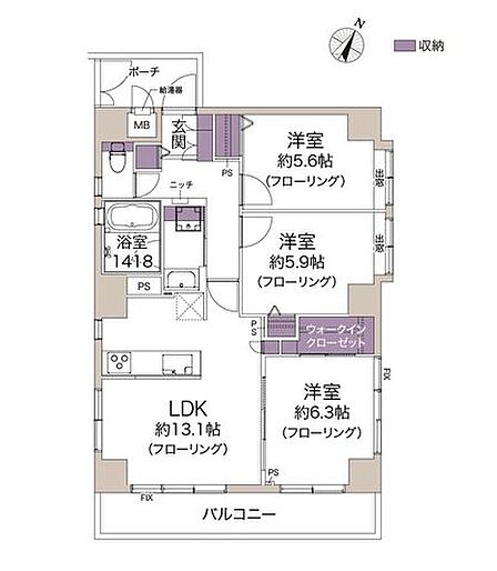 3LDK+WIC