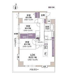 藤和阪東橋ハイタウン 3LDKの間取図画像