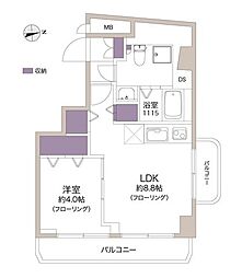 阿佐ケ谷ダイヤモンドマンション 1LDKの間取図画像