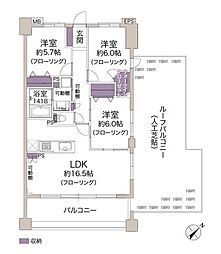 グランシティユーロコートあざみ野 3LDKの間取図画像