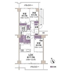 シーアイハイツ和光B棟 3LDKの間取図画像