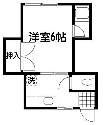 メゾン松田 1Kの間取図画像
