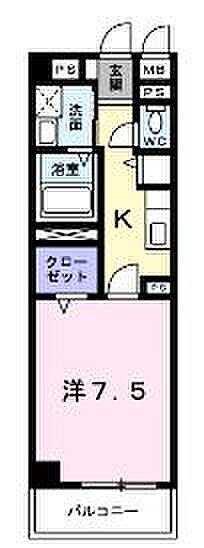 香川県綾歌郡宇多津町浜三番丁(賃貸マンション1K・2階・27.77㎡)の写真 その4