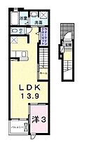 香川県丸亀市土器町西５丁目（賃貸アパート1LDK・2階・41.73㎡） その2