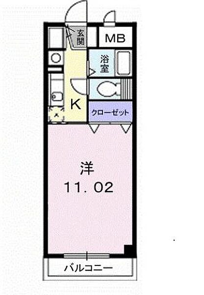 香川県高松市郷東町(賃貸マンション1K・1階・30.60㎡)の写真 その4