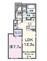 香川県丸亀市飯山町真時（賃貸アパート1LDK・1階・50.14㎡） その2