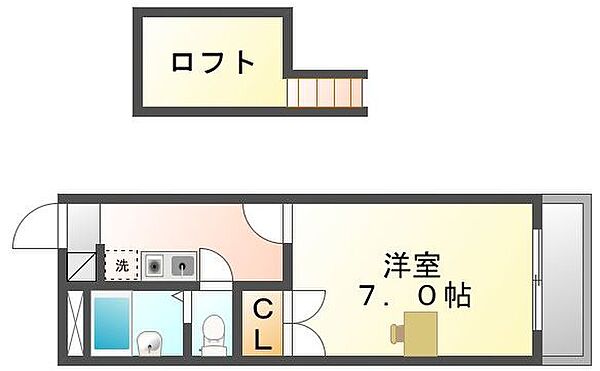 香川県高松市福岡町３丁目(賃貸アパート1K・2階・19.87㎡)の写真 その4