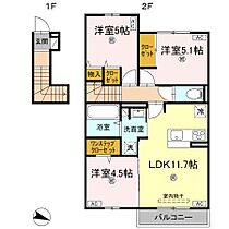 香川県綾歌郡宇多津町岩屋（賃貸アパート3LDK・2階・65.73㎡） その2