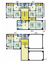 香川県高松市塩上町２丁目（賃貸マンション2K・2階・33.95㎡） その2