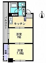 香川県高松市松島町２丁目（賃貸マンション2K・2階・45.96㎡） その2