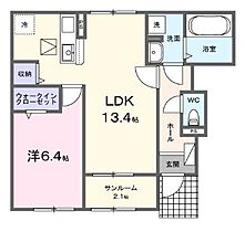 香川県丸亀市柞原町（賃貸アパート1LDK・1階・50.87㎡） その2