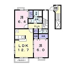 香川県高松市円座町（賃貸アパート2LDK・2階・63.19㎡） その2