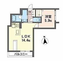 香川県高松市花ノ宮町３丁目（賃貸マンション1LDK・1階・45.30㎡） その2