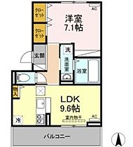 香川県高松市勅使町（賃貸アパート1LDK・1階・42.97㎡） その2