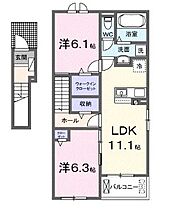 香川県高松市一宮町（賃貸アパート2LDK・2階・58.57㎡） その2