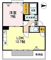 香川県高松市檀紙町（賃貸アパート1LDK・1階・46.08㎡） その2