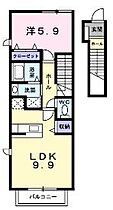 香川県丸亀市郡家町（賃貸アパート1LDK・2階・41.98㎡） その2