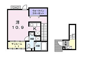 香川県綾歌郡宇多津町岩屋（賃貸アパート1R・2階・38.60㎡） その2