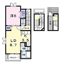 香川県丸亀市中津町（賃貸アパート1LDK・3階・51.91㎡） その2