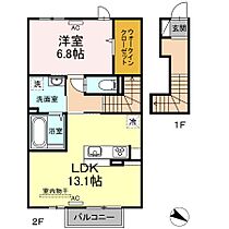 香川県丸亀市田村町（賃貸アパート1LDK・2階・55.84㎡） その2