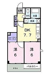 間取図画像 2DK