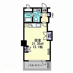 アルファレガロ古新町 ワンルームの間取図画像