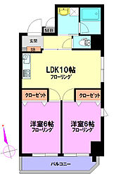 間取図画像 2LDK