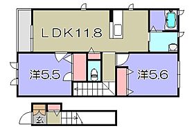 ワン　ウィル  ｜ 滋賀県愛知郡愛荘町愛知川（賃貸アパート2LDK・2階・60.00㎡） その2