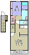 キルシェI  ｜ 滋賀県愛知郡愛荘町川久保（賃貸アパート1LDK・2階・40.09㎡） その2