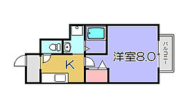 エストゥディオ24 1Kの間取図画像