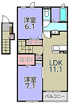 プルメリアI  ｜ 滋賀県東近江市外町（賃貸アパート2LDK・2階・59.14㎡） その2