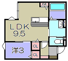 ルアナ  ｜ 滋賀県東近江市ひばり丘町（賃貸アパート1LDK・1階・35.00㎡） その2