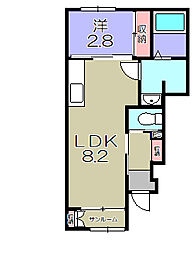間取図画像 1LDK