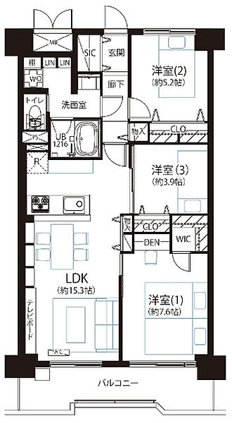 間取りを拡大表示