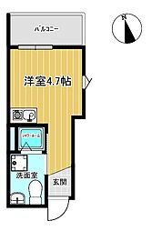 タンドゥルマン 3階ワンルームの間取り