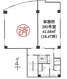 東天満ビルの間取図画像