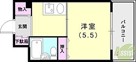 ソレイユ・ド元町  ｜ 兵庫県神戸市中央区北長狭通5丁目（賃貸マンション1K・6階・20.00㎡） その2