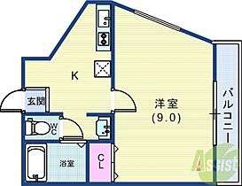 マーブルコート三宮  ｜ 兵庫県神戸市中央区生田町4丁目（賃貸マンション1K・2階・27.00㎡） その2