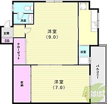 白雲ハイツ  ｜ 兵庫県神戸市兵庫区荒田町1丁目6-3（賃貸アパート2K・1階・38.00㎡） その2