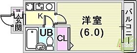 エスリード神戸  ｜ 兵庫県神戸市兵庫区湊町1丁目1-22（賃貸マンション1K・7階・17.05㎡） その2