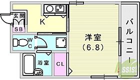 賢泰ビル  ｜ 兵庫県神戸市中央区海岸通1丁目2-14（賃貸マンション1K・2階・23.16㎡） その2