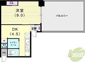 カサベラエステ三宮  ｜ 兵庫県神戸市中央区脇浜町3丁目（賃貸マンション1DK・4階・28.93㎡） その2